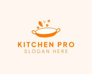 Cookware - Vegetarian Cuisine Pan logo design