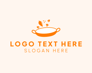 Culinary School - Vegetarian Cuisine Pan logo design