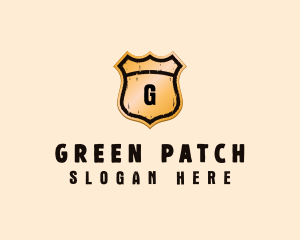 Patch - Grunge Shield Signage logo design
