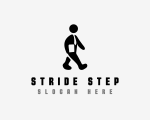 Walking - Employee Recruitment Job logo design