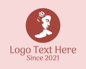 Beauty Salon - Romantic Fashion Lady logo design