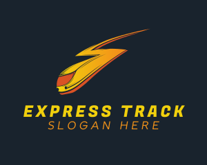 Train - Lightning Fast Train logo design