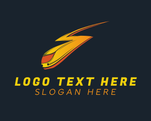 Great - Lightning Fast Train logo design
