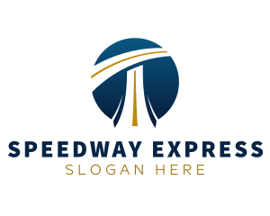 Freeway - Highway Road Letter T logo design