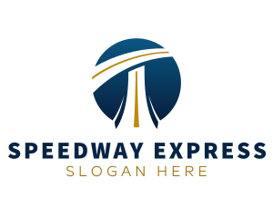 Expressway - Highway Road Letter T logo design