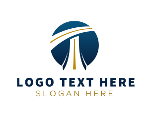 Toll - Highway Road Letter T logo design