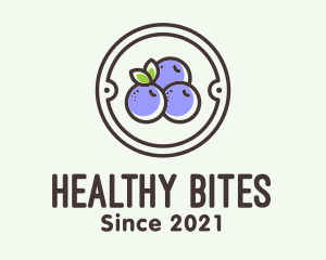 Blueberry Farm Badge logo design