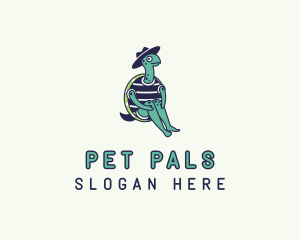 Pet Turtle Hat logo design