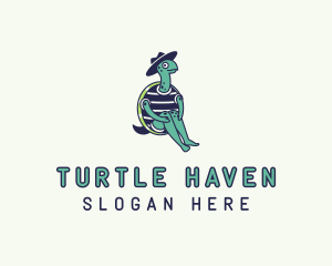 Pet Turtle Hat logo design