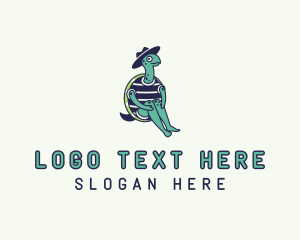 Mascot - Pet Turtle Hat logo design