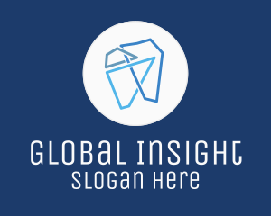Modern - Modern Geometric Tooth logo design