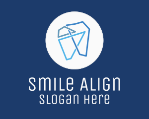 Orthodontic - Modern Geometric Tooth logo design