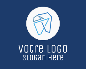 Dentistry - Modern Geometric Tooth logo design