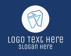 Orthodontics - Modern Geometric Tooth logo design