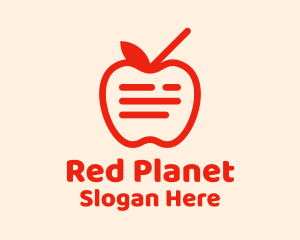 Red Apple Juice  logo design