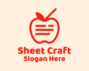 Sheet - Red Apple Juice logo design