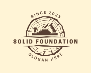 Wood Planer Log logo design