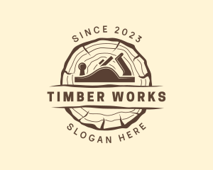 Wood Planer Log logo design