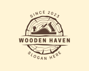 Log - Wood Planer Log logo design