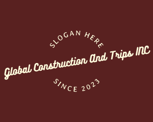Casual - Hipster Tilted Business logo design