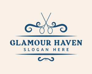 Salon - Grooming Salon Scissors logo design
