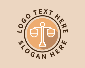 Court - Scale Shield Law Firm logo design