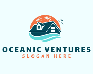 Beach House Summer logo design