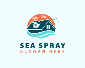 Beach House Summer logo design