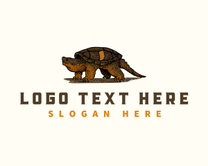 Map - Indiana Snapping Turtle logo design