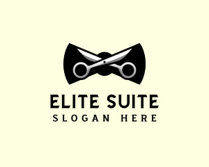 Scissor Bowtie Grooming logo design