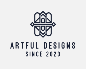 Abstract Pattern Line Art logo design