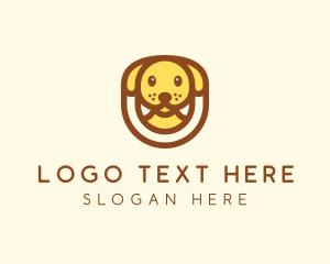 Dog Shelter - Cute Puppy Dog logo design