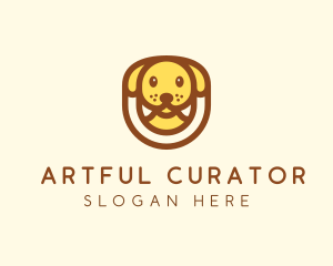 Cute Puppy Dog logo design