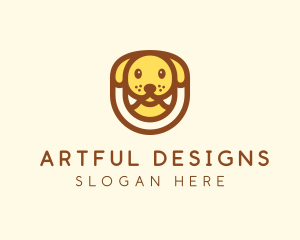 Cute Puppy Dog logo design