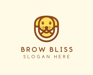 Cute Puppy Dog logo design