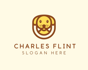 Cute Puppy Dog logo design