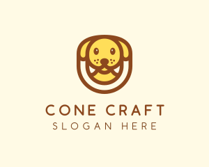 Cute Puppy Dog logo design