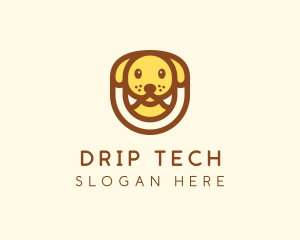 Cute Puppy Dog logo design