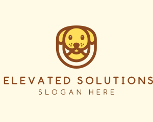 Cute Puppy Dog logo design