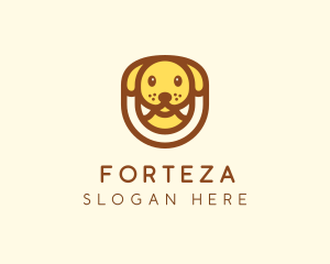 Cute Puppy Dog logo design