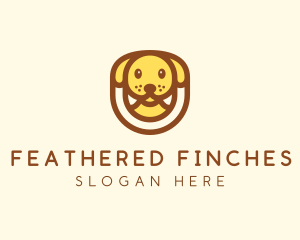 Cute Puppy Dog logo design