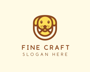 Cute Puppy Dog logo design