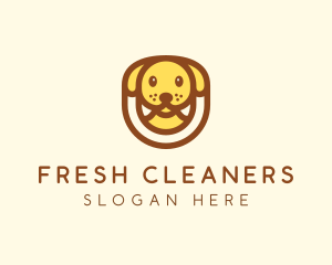 Cute Puppy Dog logo design