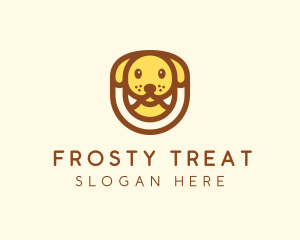 Cute Puppy Dog logo design