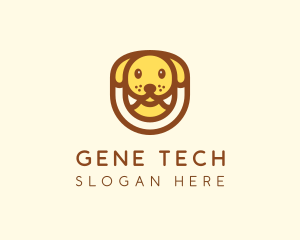 Cute Puppy Dog logo design