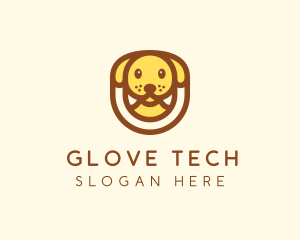 Cute Puppy Dog logo design