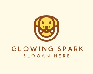 Cute Puppy Dog logo design