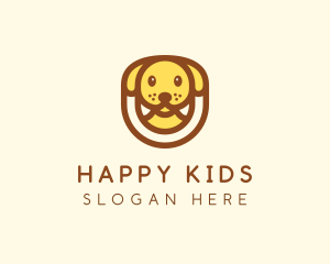 Cute Puppy Dog logo design