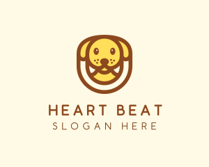 Cute Puppy Dog logo design