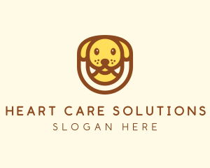 Cute Puppy Dog logo design